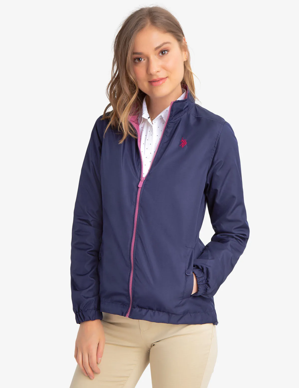 WINDBREAKER WITH STAND COLLAR