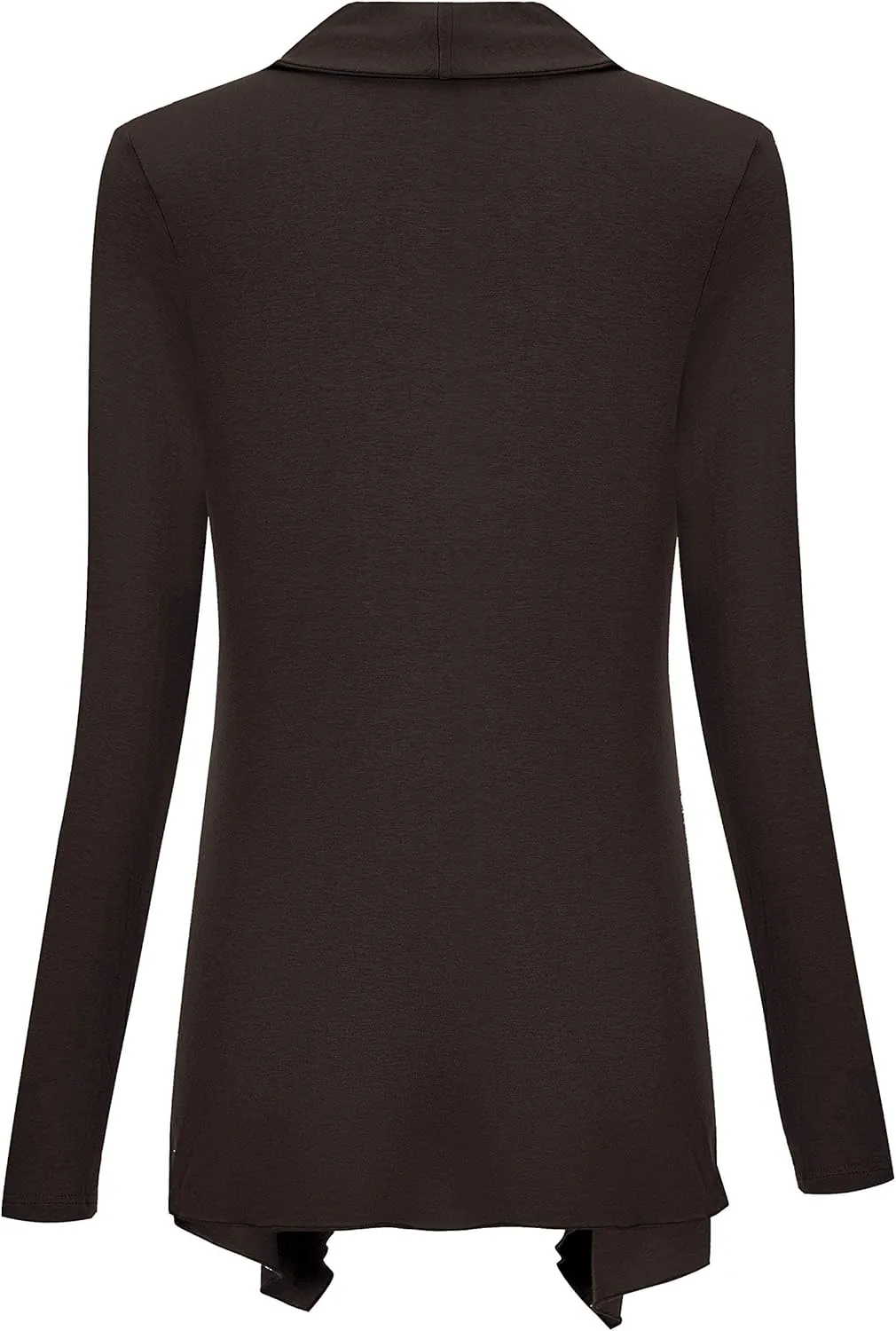 Women Drape Open Front Cardigan Long Sleeve Irregular Hem Cardigans for Women