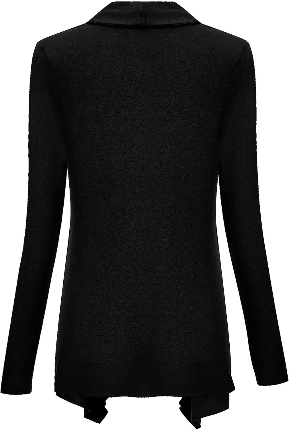 Women Drape Open Front Cardigan Long Sleeve Irregular Hem Cardigans for Women