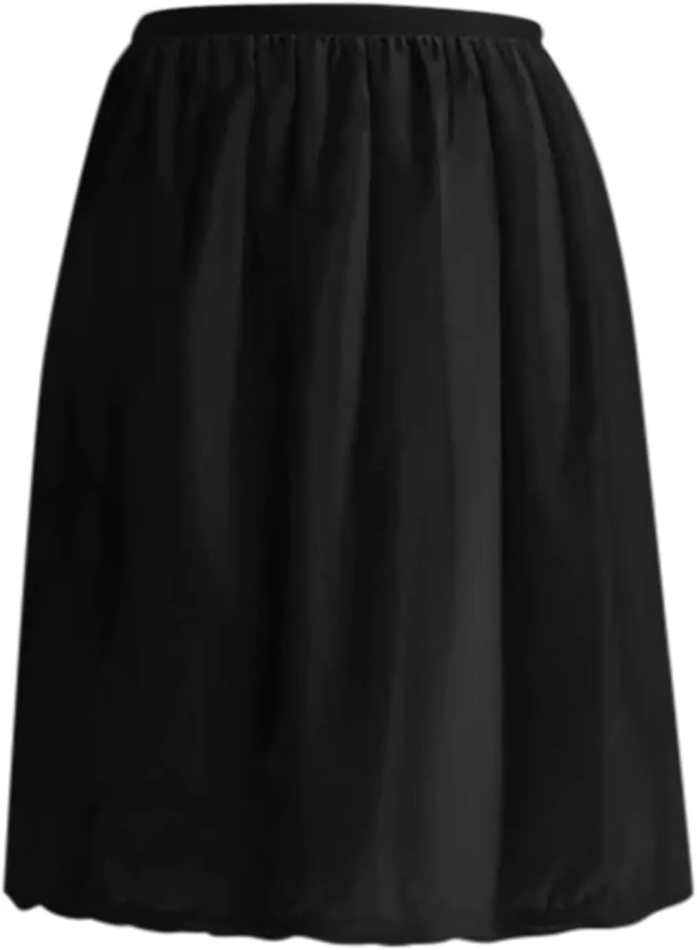 Women Half Slips Under Dress Lace Hem Elastic Waist Petticoat Underskirt Knee Length Midi Skirt plus Size Skater