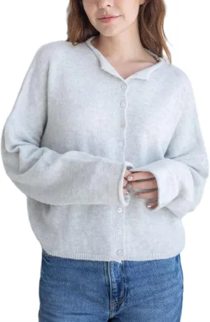 Women Lightweight Cardigan Sweater Button Down Long Sleeve Crewneck Crop Knit Cardigans Casual Basic Knitwear