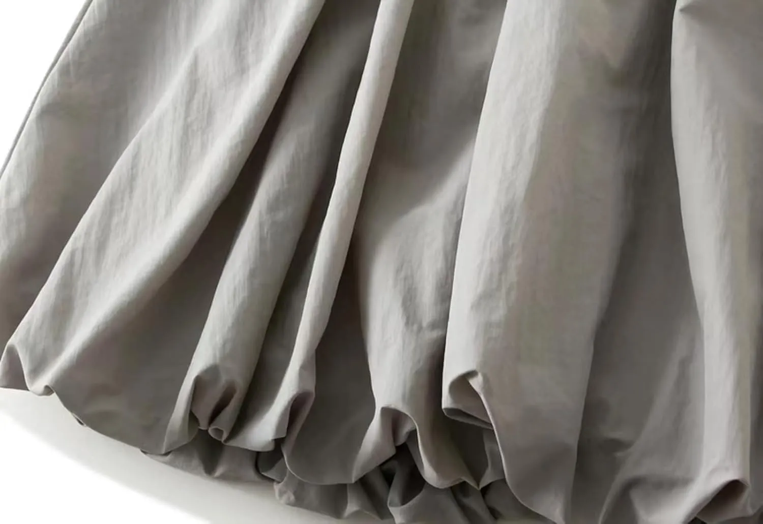 Women Y2K Bubble Long Skirt A Line Elastic Waist Pleated Balloon Solid Color Midi Dress Casual Loose Puffy Maxi Skirts