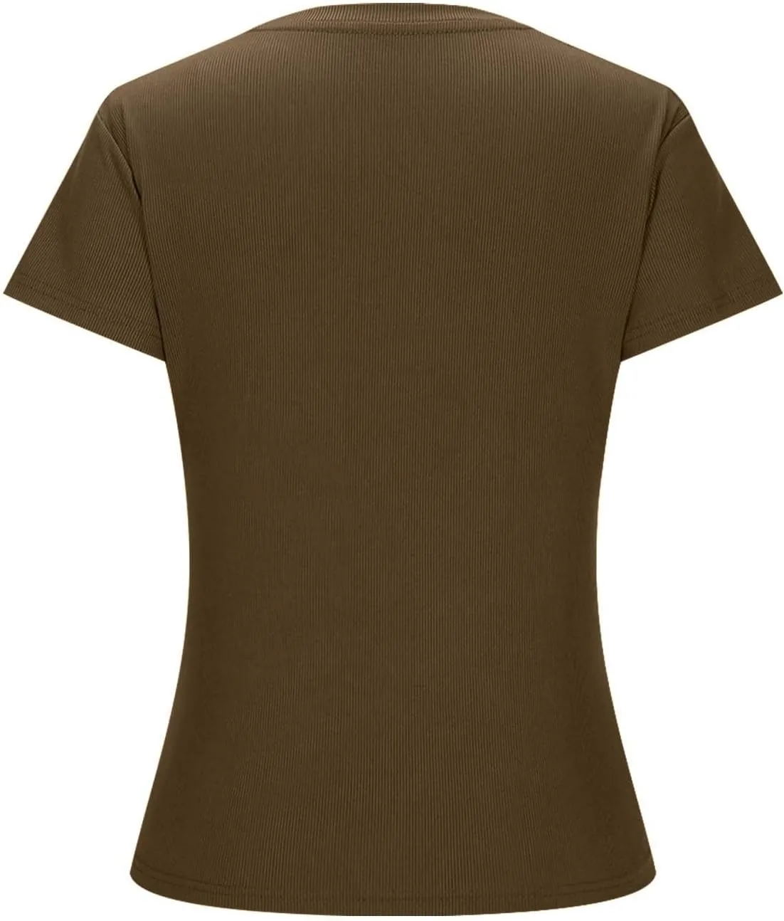 Womens Casual Tops Going Out Crop T Shirts Slim Fit Short Sleeve Crew Neck Tight Blouses Girls Summer Trendy Tunic