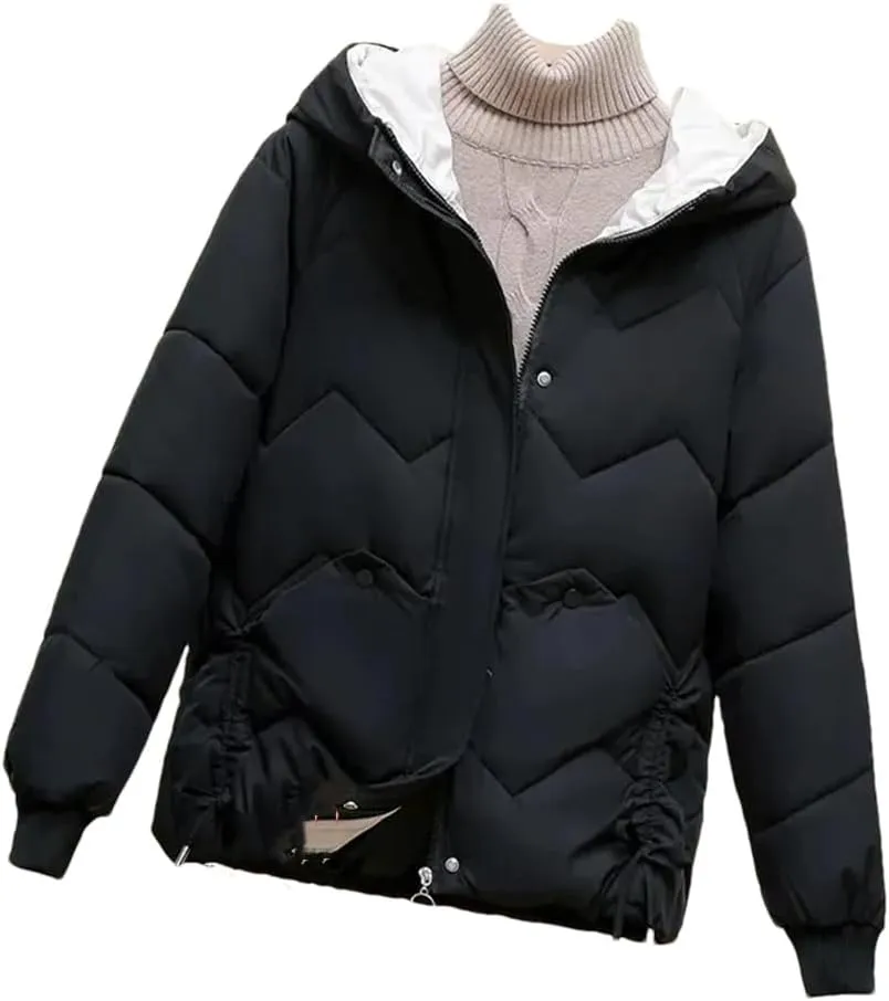 Women's Cotton Coat Thickened Padded Jacket Winter Warm Comfort Women's Puffer Parkas