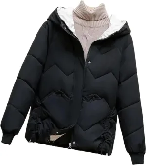 Women's Cotton Coat Thickened Padded Jacket Winter Warm Comfort Women's Puffer Parkas