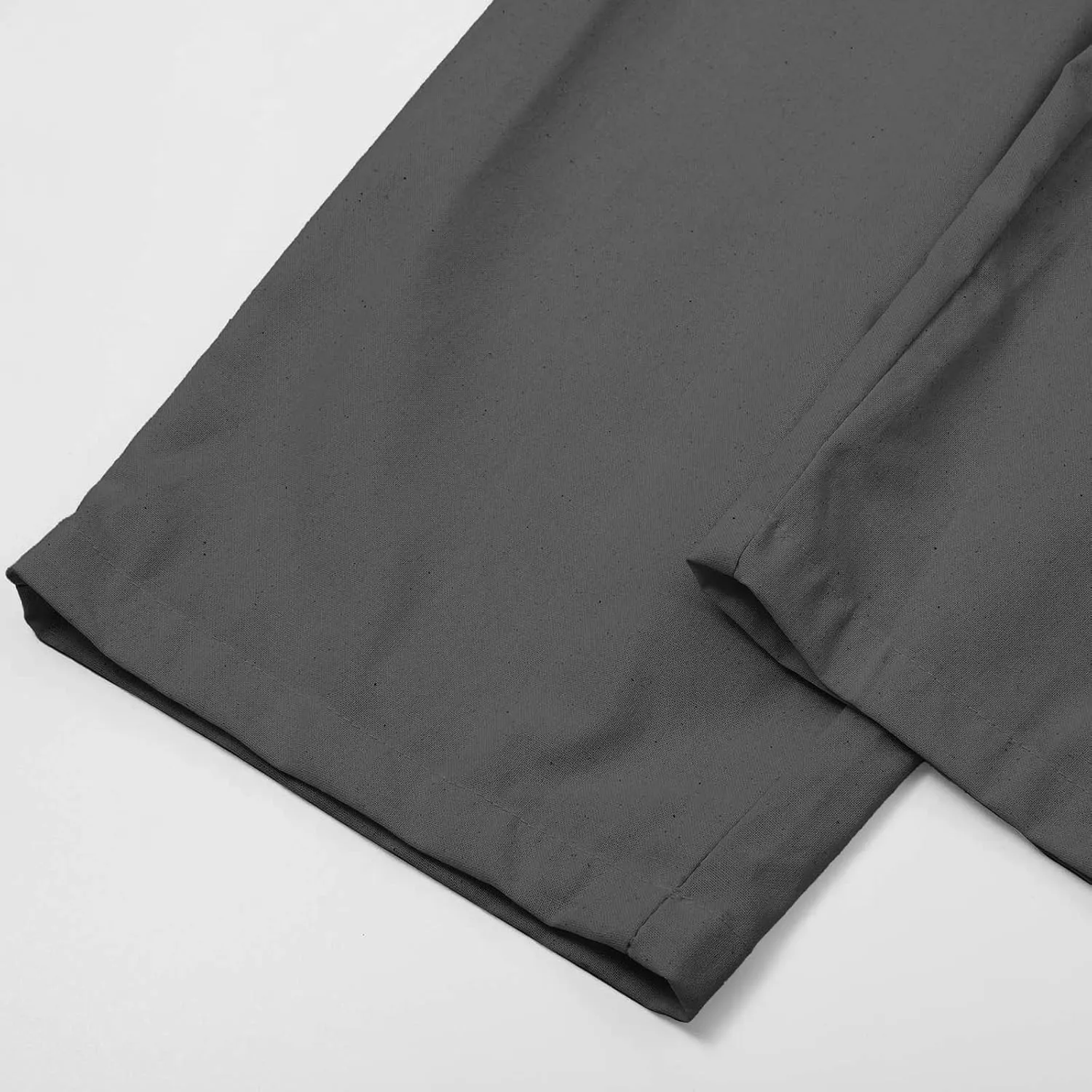 Womens Cotton Linen Straight Leg Pants Elastic Drawstring Casual Trousers with Pockets Summer Beach Loose Lounge Pant