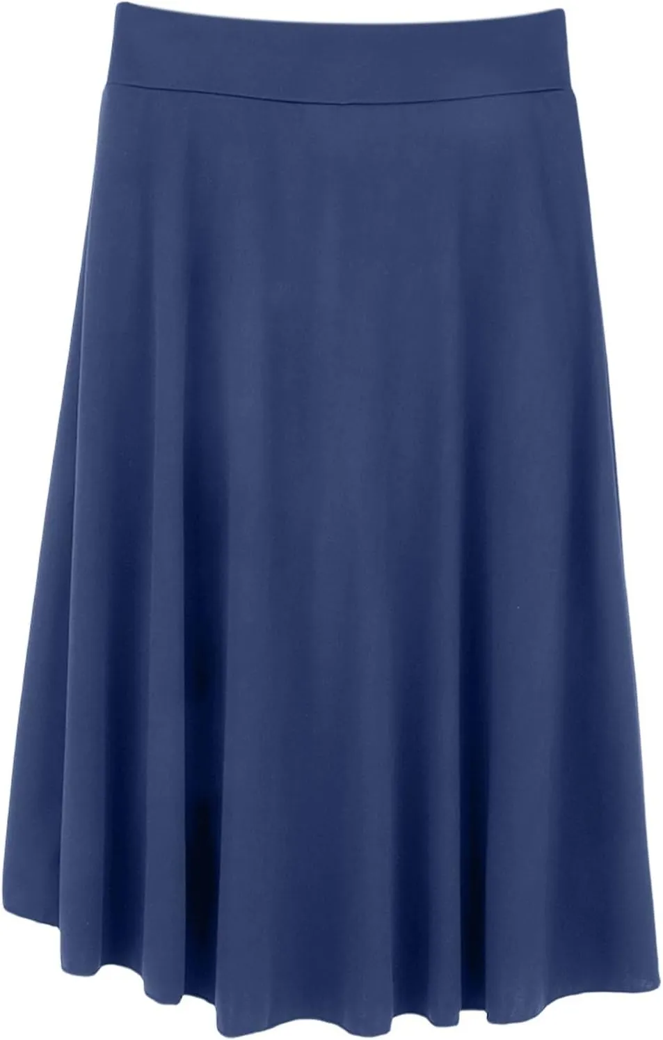 Women's High Waisted Ruffled Asymmetric Hem Long Skirt Split High Low Stretchy Skirt Handkerchief Hemline Midi Skirt