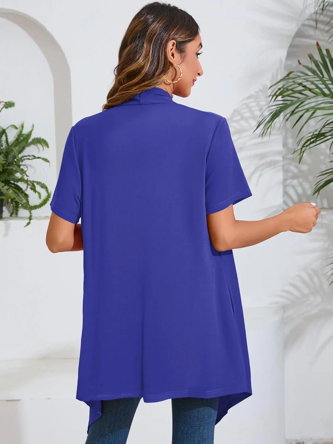 Women's Lightweight Open Front Cardigans Casual Soft Drape Spring Summer Fall Cardigan