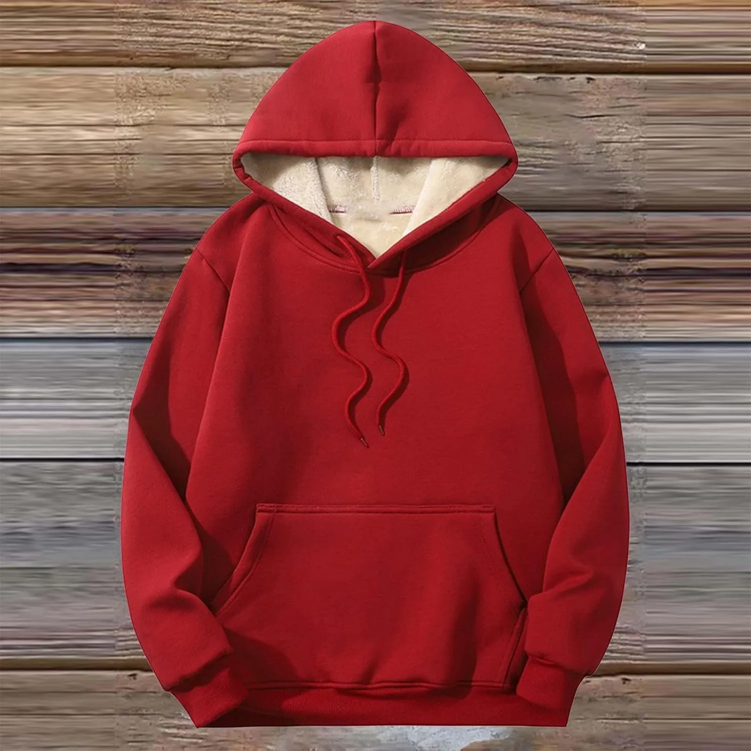 Womens Plus Size Sherpa Lined Hoodies Winter Warm Fleece Hooded Sweatshirt Casual Thermal Tops with Pocket