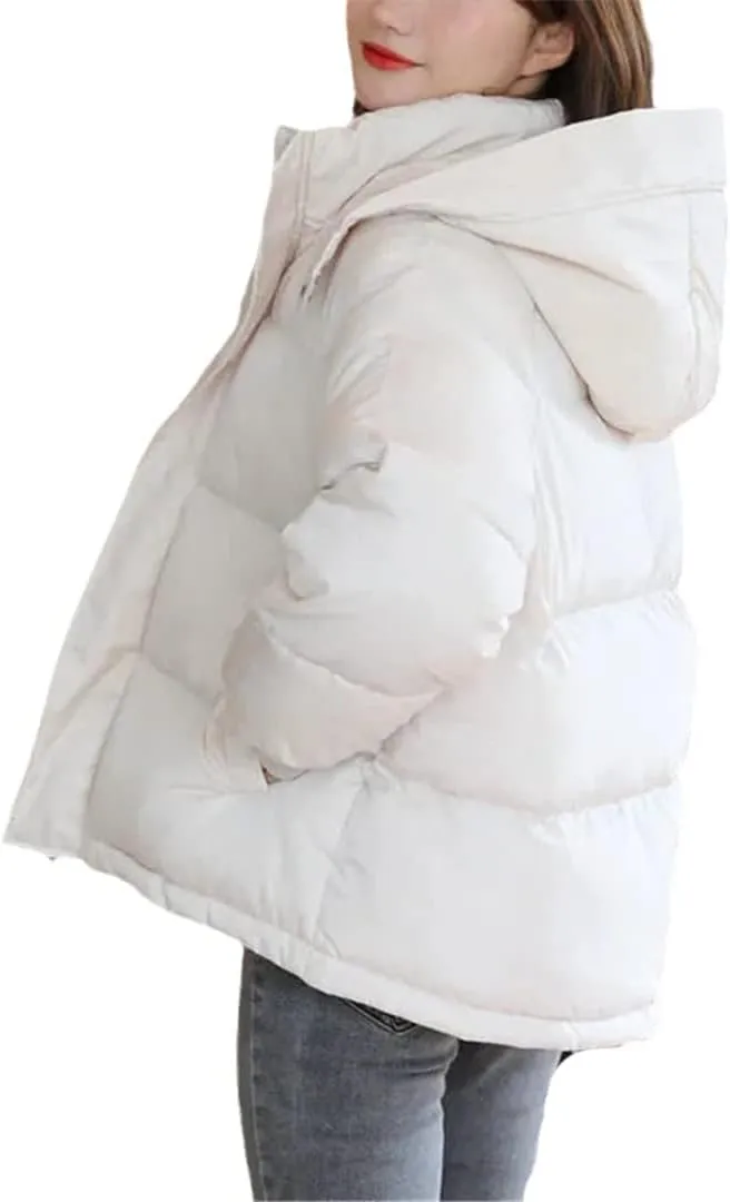 Women's Winter Coat, Casual Thicken Warm Parkas, Loose Hooded Overcoat, Cotton Padded Jackets Outwear
