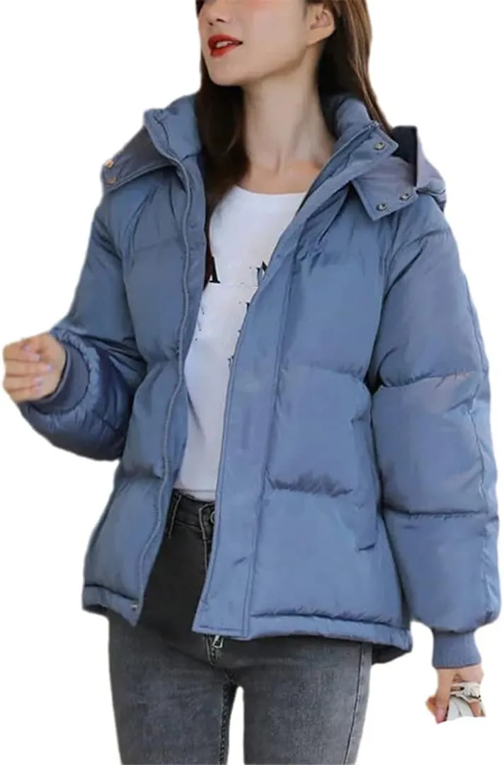 Women's Winter Coat, Casual Thicken Warm Parkas, Loose Hooded Overcoat, Cotton Padded Jackets Outwear