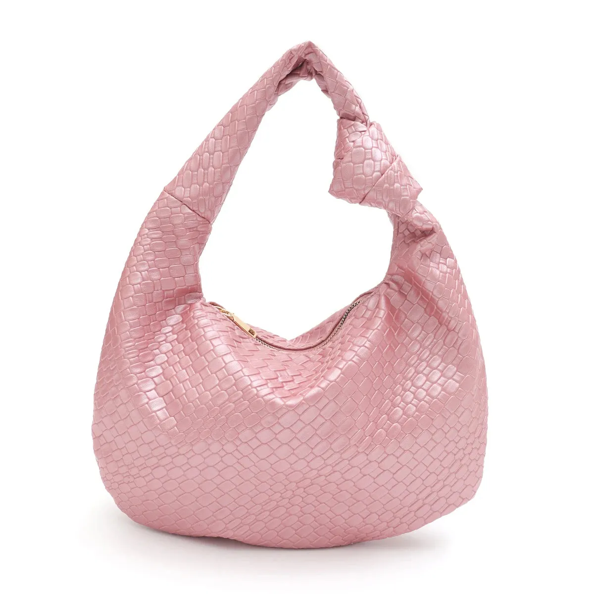 Woven Vegan Leather Bag