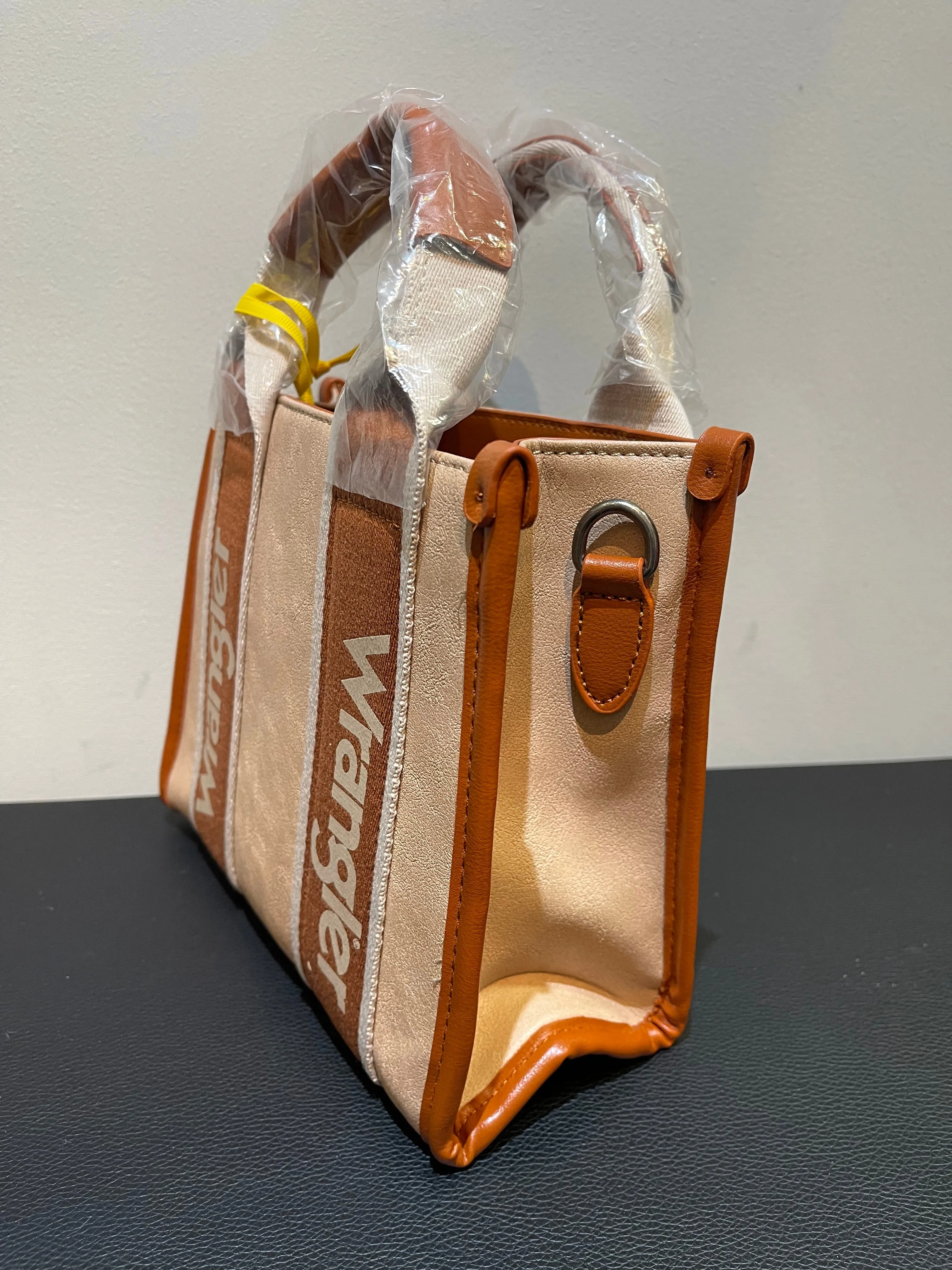 Wrangler Color Block Small Tote/Crossbody -Khaki