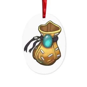 Yellow Bag Ceramic Hanging Ornament