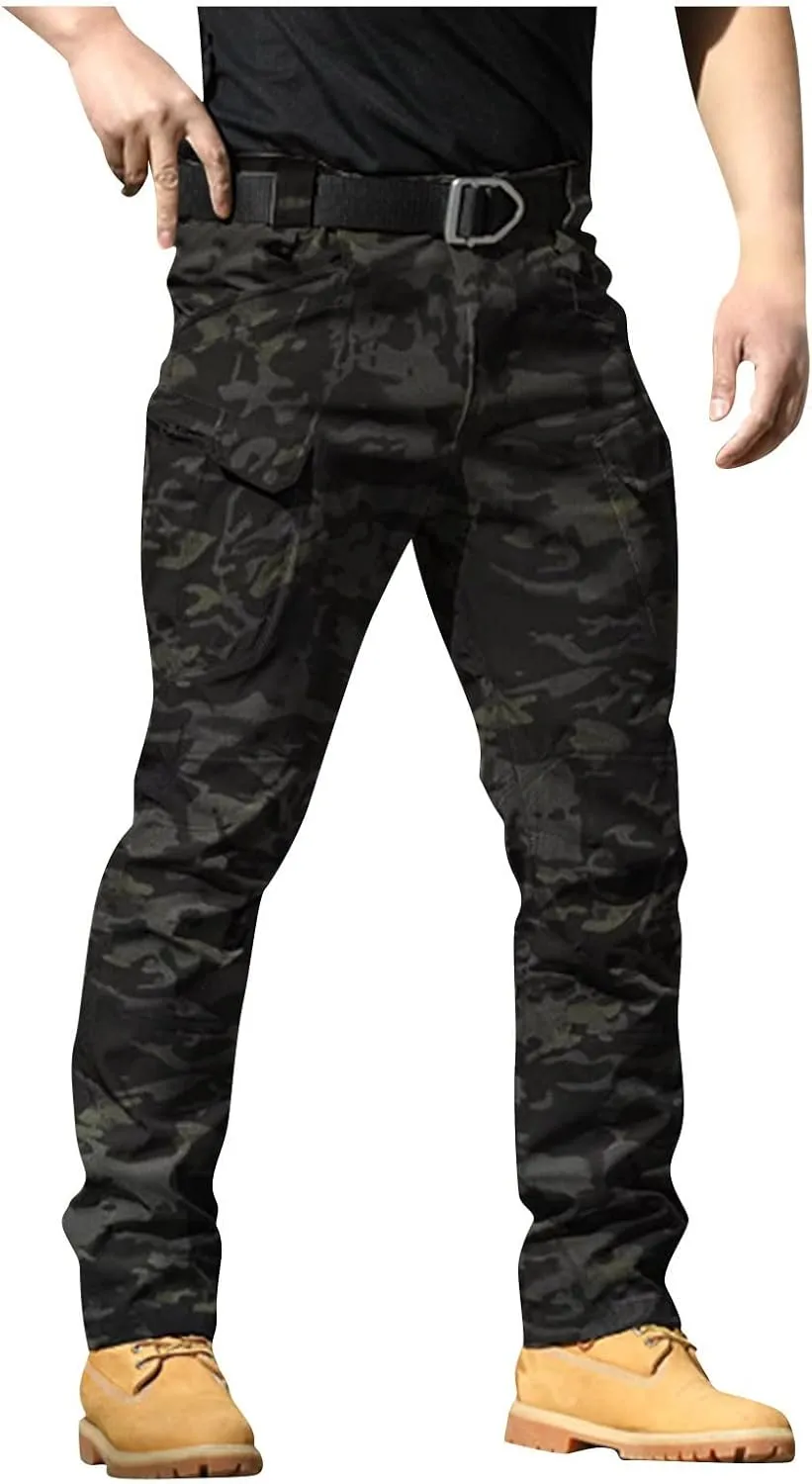 Ymosrh Mens Casual Pants City Special Service Pants Military Fan Ix7 Multi Pocket Overalls Casual Pants