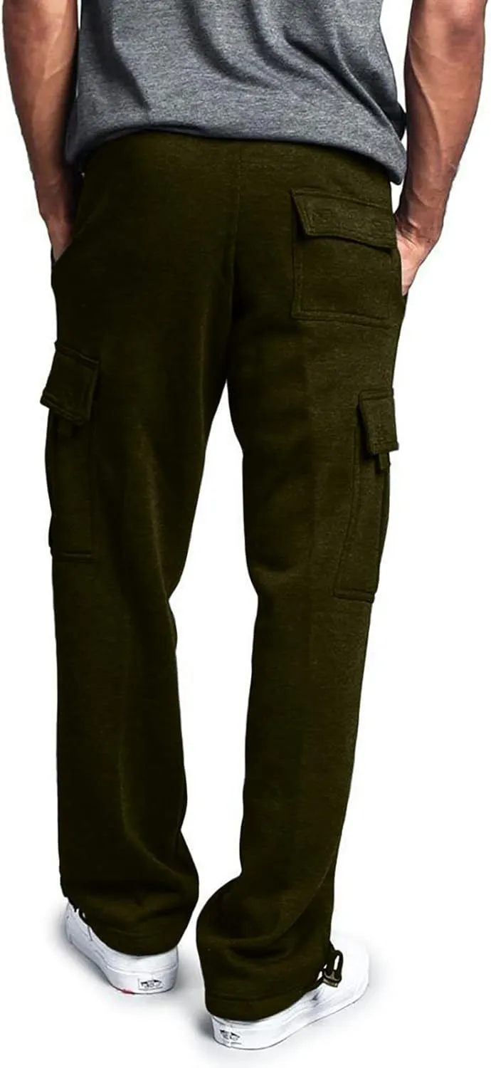 Ymosrh Mens Pants Relaxed Fit Overalls Drawstring Multi Pocket Casual Pants Hiking Cotton Twill Combat Pants Stretch