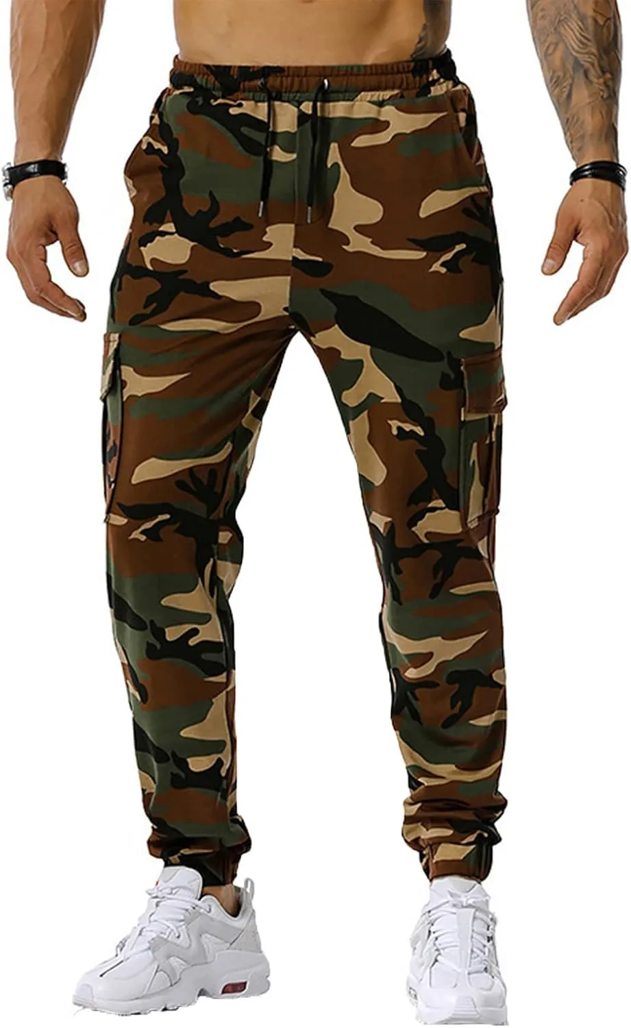 Ymosrh Mens Pants Relaxed Fit Solid Color Ripped Holes Frayed Gradient Washed Trousers Men's Chino Pants Regular