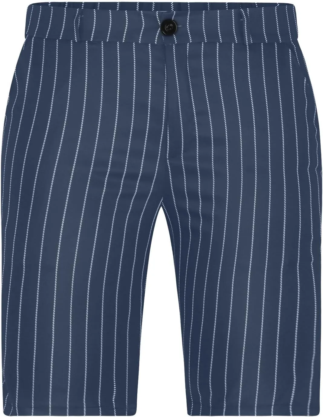 Zeiyignr Men's Striped Casual Dress Work Shorts with Pockets Light Weight Stretch Slim Fit Quick Dry Golf Shorts for Men